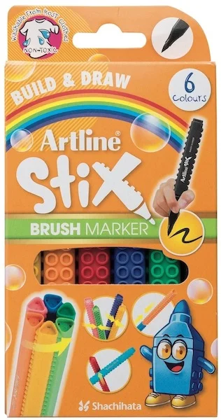 ARTLINE KEÇELİ KALEM STIX BRUSH MARER SET 6 RENK A-ETX-F.6WK