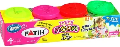 FATİH OYUN HAMURU MİNİ 4 RENK NEON FA50610OH4RN