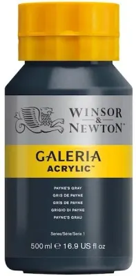 W&amp;N AKRİLİK BOYA GALERIA 500 ML PAYNE'S GREY 465 WN-2150465