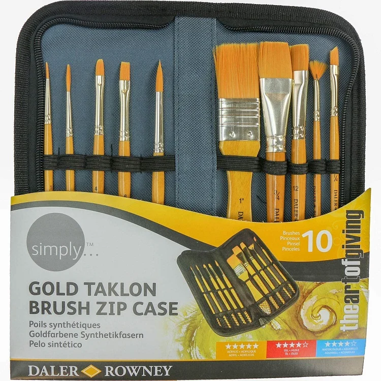 DALER ROWNEY FIRÇA SETİ SIMPLY SERİSİ AKRİLİK BOYA ÇANTALI AKRİLİK 10 LU 216929010