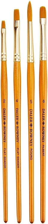 DALER ROWNEY FIRÇA SETİ SIMPLY SERİSİ GOLD TAKLON 4 LÜ SET-4 216920403