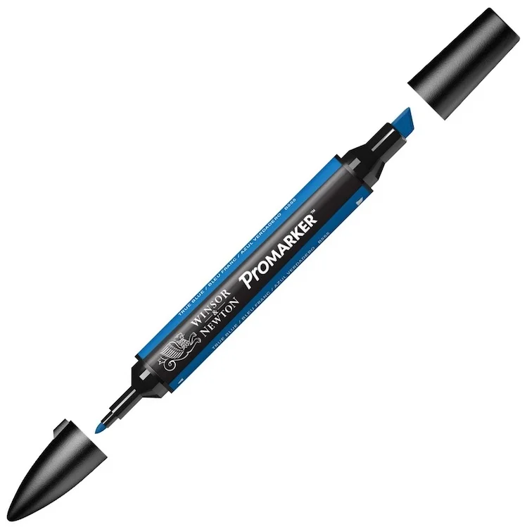 W&amp;N PROMARKER KALEM TRUE BLUE 371 (B555) WN-0203371
