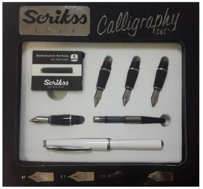 SCRIKSS KALİGRAFİ KALEMİ SETİ BEYAZ