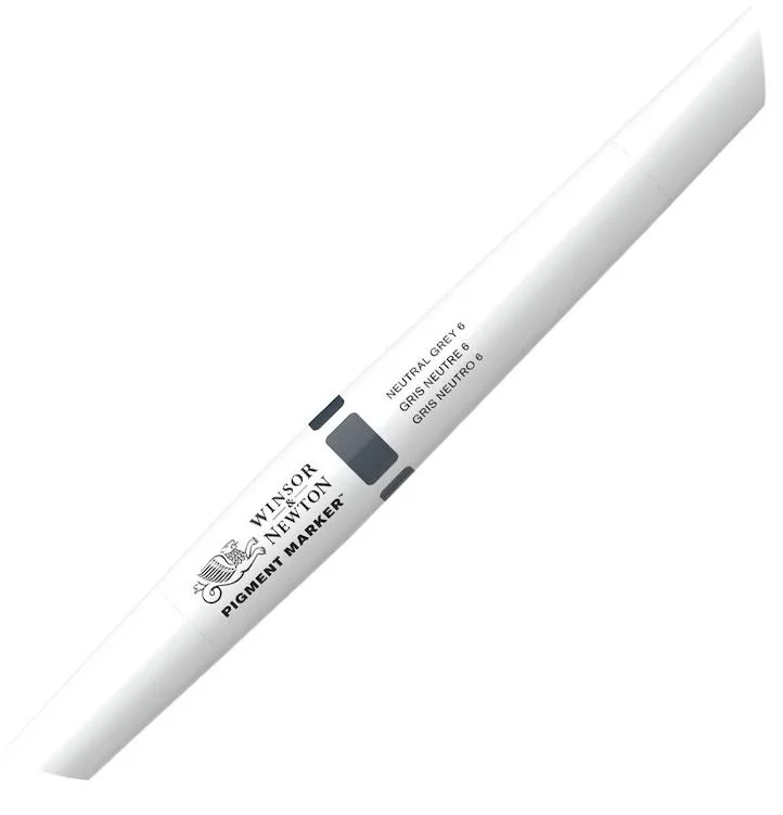 W&amp;N PIGMENT MARKER NEUTRAL GREY 6 148 WN-0202148