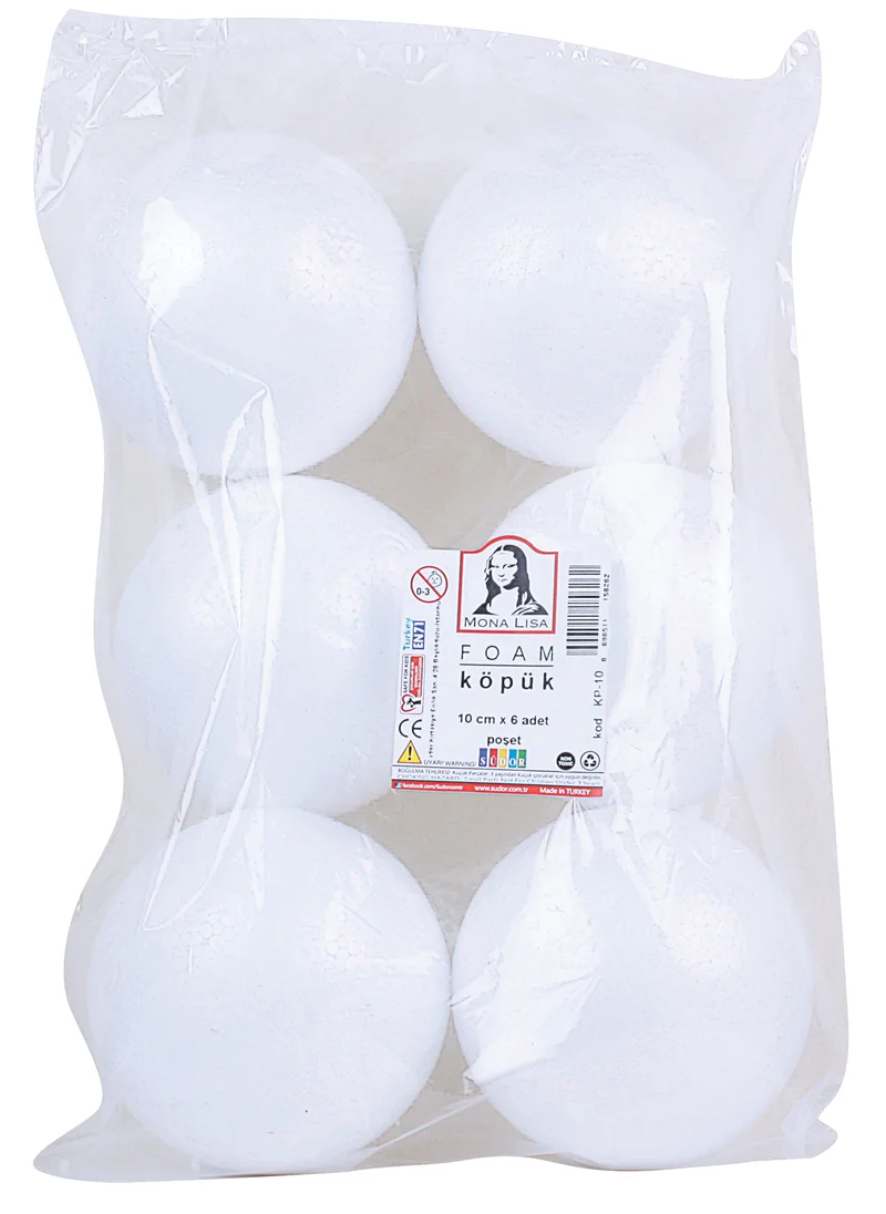 SÜDOR KÖPÜK 10 CM 6 AD POŞET KP-10