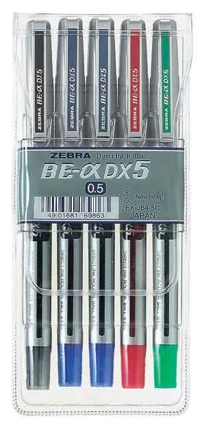 ZEBRA ROLLER KALEM İĞNE UÇLU DX5 0.5 SET 5 Lİ DX5-5C