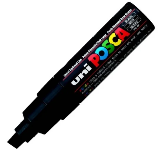 UNİ POSTER MARKÖRÜ POSCA PC-8K 8.0 SİYAH