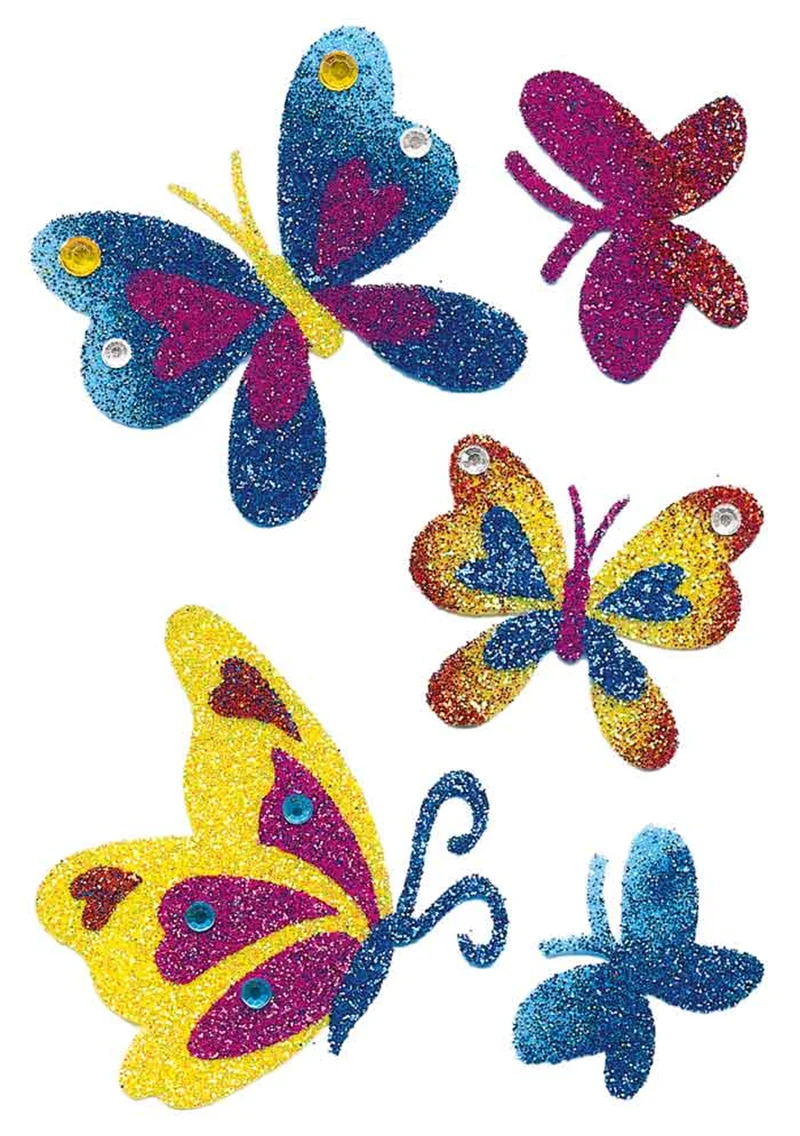 HERMA ETİKET MAGIC DIAMOND GLITTERY KELEBEKLER 6666