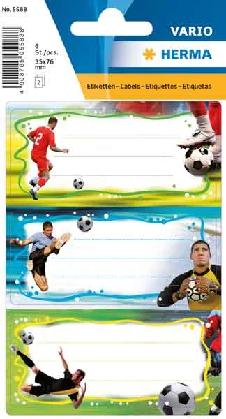 HERMA ETİKET VARIO OKUL ETİKETİ GLITTERY FUTBOL 5588