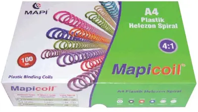 MAPİ SPİRAL PLASTİK HELEZON 4:1 22MM ŞEFFAF 50 AD.48 LOP POŞETLİ 2362204
