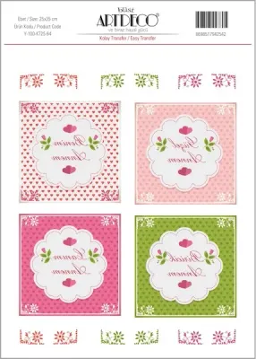 ARTDECO KOLAY TRANSFER 25x35 CM NO:64 Y-100-KT25-64