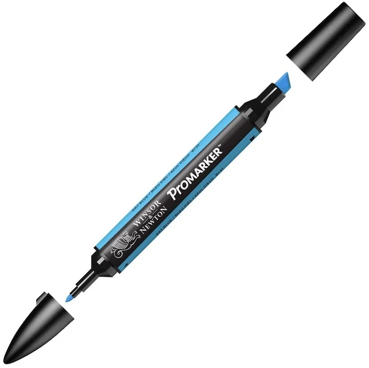 W&amp;N PROMARKER KALEM SKY BLUE 621 (B137) WN-0203621