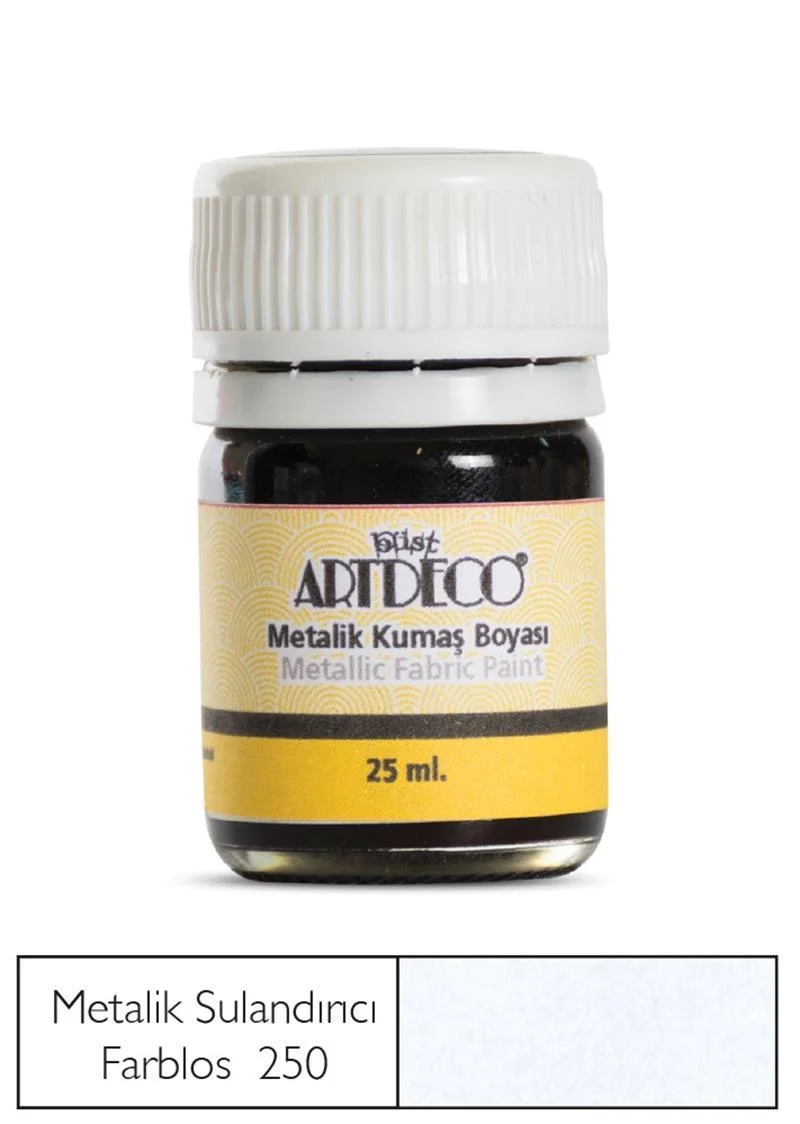 ARTDECO KUMAŞ BOYASI METALİK 25 ML İNCELTİCİ (FARBLOS) Y-011A-250