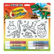 AMOS CAM BOYAMA SETİ PEELABLE STICKER 10.5 ML 6 TÜP PS10B6-D3