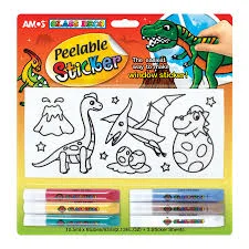 AMOS CAM BOYAMA SETİ PEELABLE STICKER 10.5 ML 6 TÜP PS10B6-D3