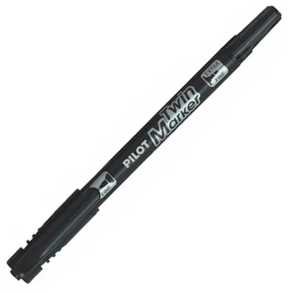 PILOT PERMANENT MARKER TWIN SİYAH SCA-TM-B