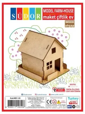 SÜDOR MAKET AHŞAP ÇİFTLİK EV MD1-02