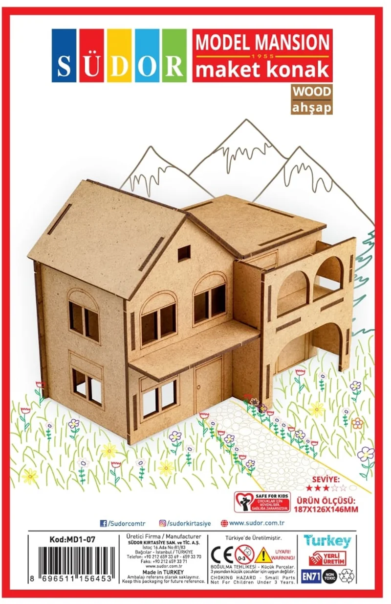SÜDOR MAKET AHŞAP KONAK MD1-07