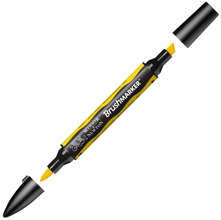 W&amp;N PROMARKER BRUSH KALEM CANARY 166 WN-0204166
