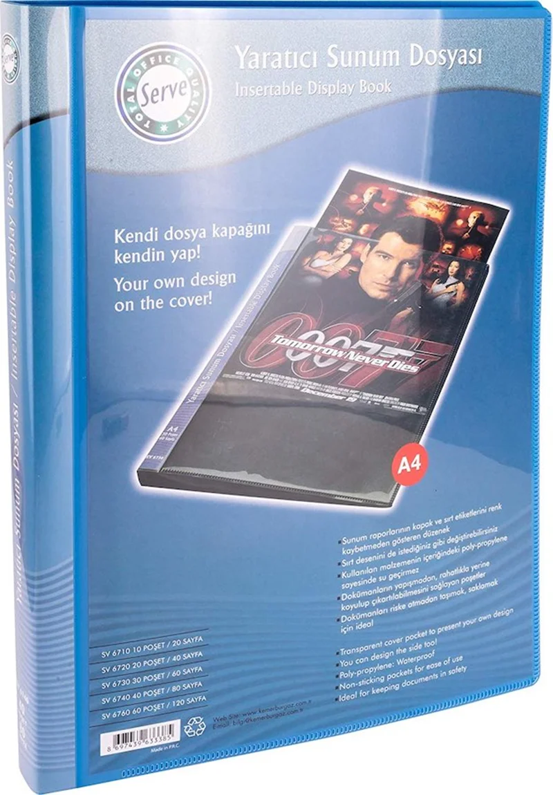 SERVE SUNUM DOSYASI 40 LI MAVİ SV-6740-MAV