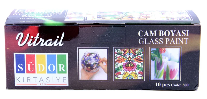SÜDOR CAM BOYASI SET 10x25ML SD340