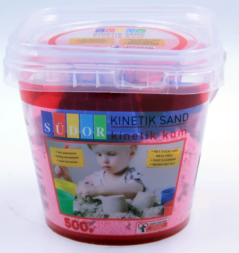 SÜDOR KİNETİK KUM KOVALI 500 G PEMBE KS02-7