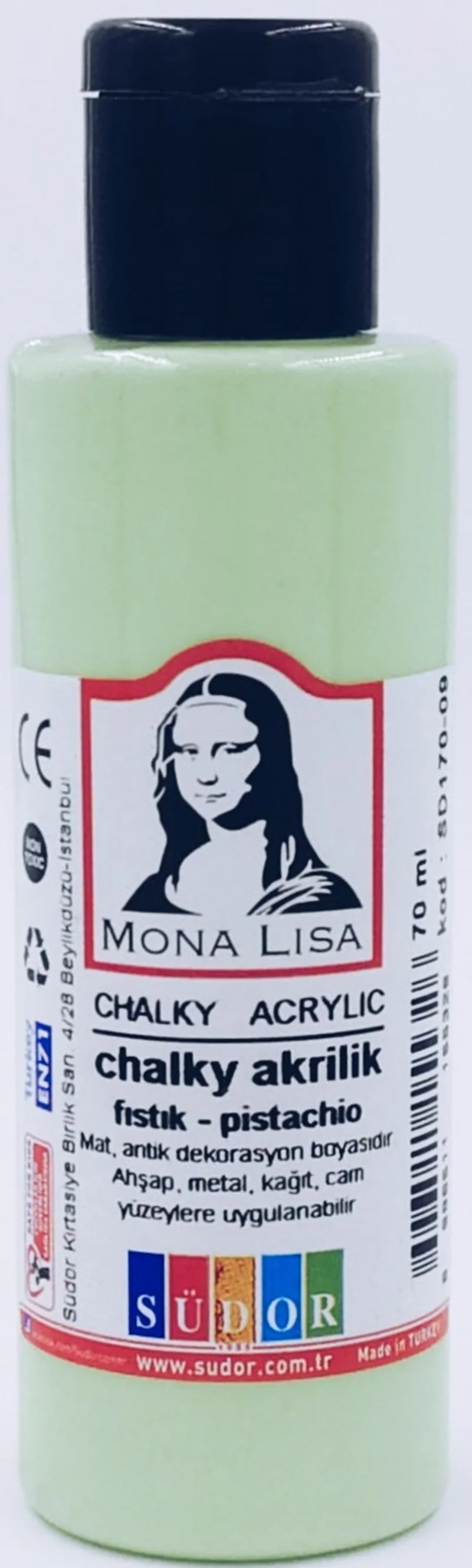 SÜDOR AKRİLİK BOYA 70 ML CHALKY FISTIK SD170-09