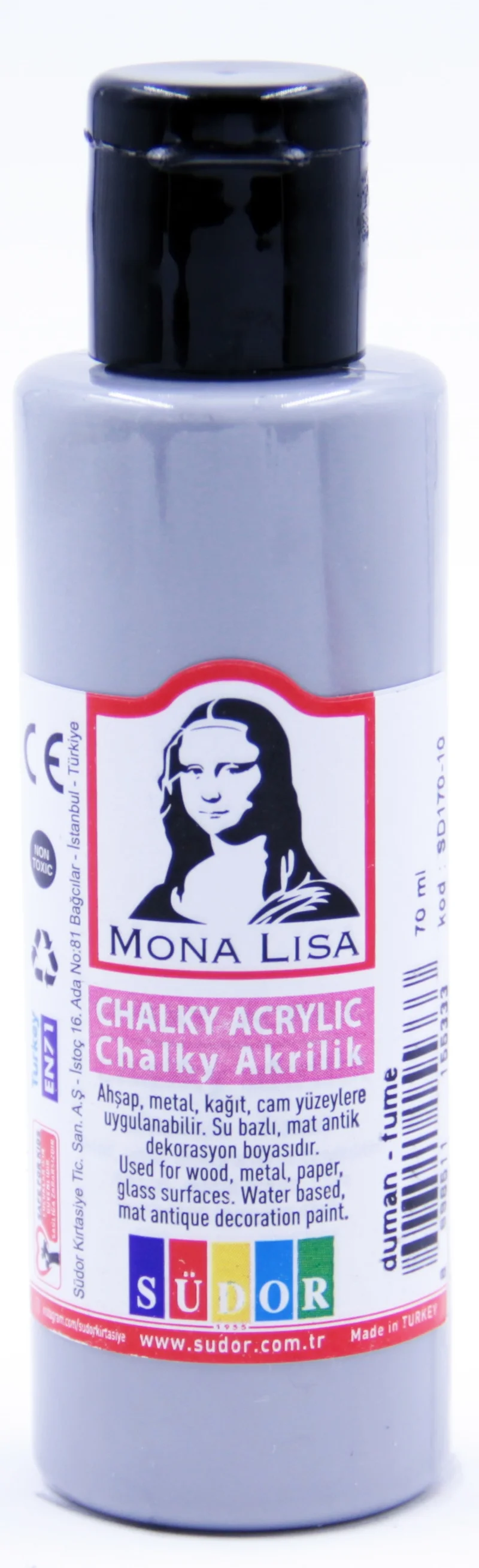 SÜDOR AKRİLİK BOYA 70 ML CHALKY DUMAN SD170-10