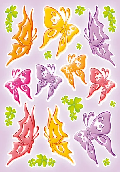 HERMA ETİKET MAGIC RENKLİ KELEBEKLER 6261