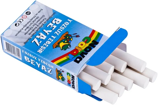 NOVA COLOR TEBEŞİR  10 LU BEYAZ TOZSUZ NC-4110