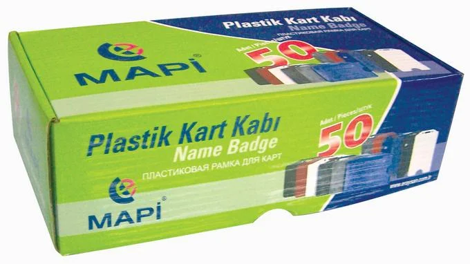 MAPİ KART KABI DİKEY MAVİ 50Lİ 910 14 04