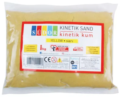 SÜDOR KİNETİK KUM 1 KG SARI KS03-2