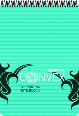 GIPTA BLOKNOT CONVEX A5 SPİRALLİ PP KAPAK 100 YP. DÜZ 6430
