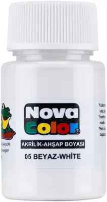 NOVA COLOR AKRİLİK BOYA ŞİŞE 30 CC BEYAZ NC-173
