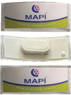 MAPİ İSİMLİK MIKNATISLI ŞEFFAF DİKD. 81x29 5011032