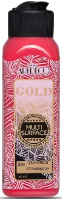 ARTDECO AKRİLİK BOYA GOLD MULTI-SURFACE 140 ML ÇİLEK KIRMIZI Y-G70R-224