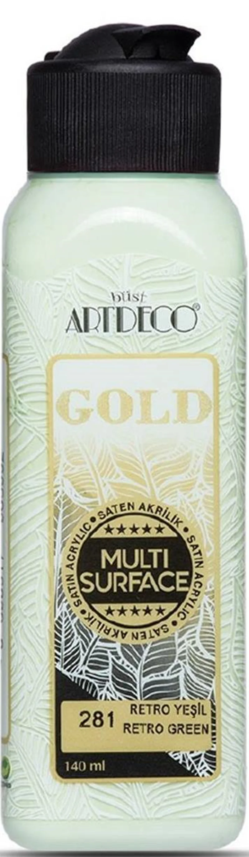 ARTDECO AKRİLİK BOYA GOLD MULTI-SURFACE 140 ML RETRO YEŞİL Y-G70R-281