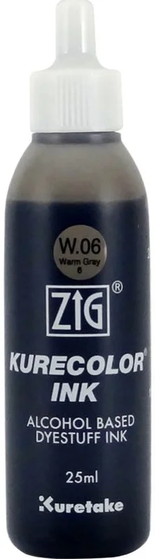 PASİF ZIG KURECOLOR MÜREKKEP KCR-25 W06 WARM GRAY 6
