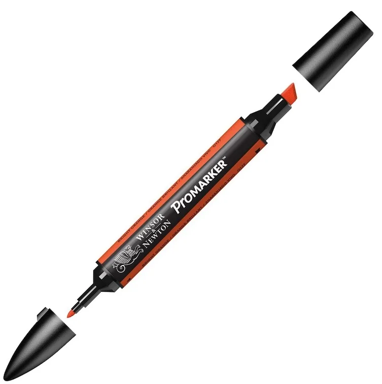 W&amp;N PROMARKER KALEM BRIGHT ORANGE 051 (O177) WN-0203051