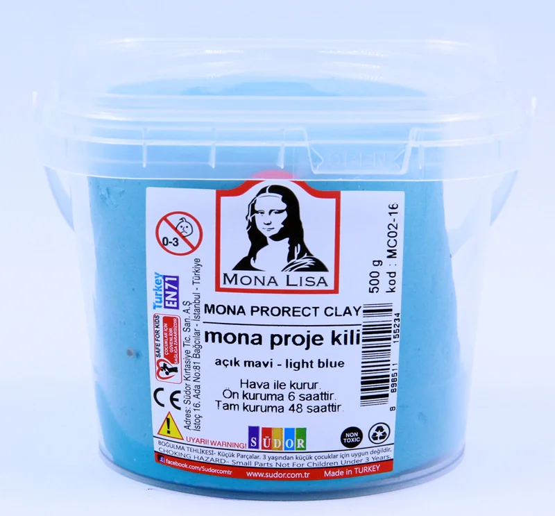 SÜDOR KİL MONA 500 G AÇIK MAVİ MC02-16
