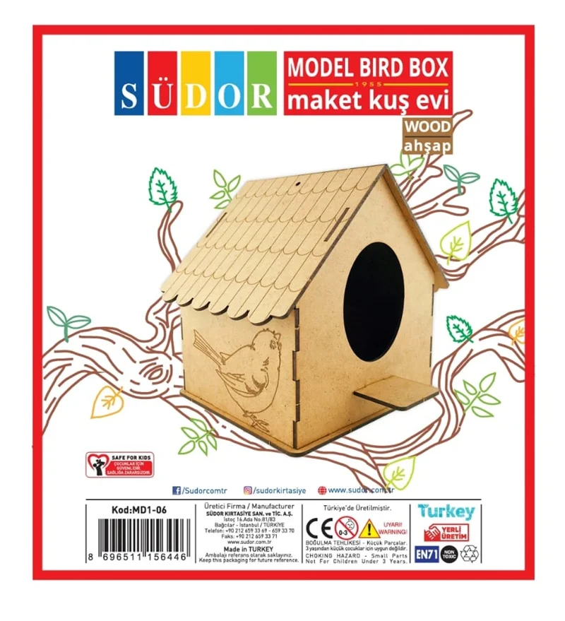 SÜDOR MAKET AHŞAP KIZ KULESİ MD1-09