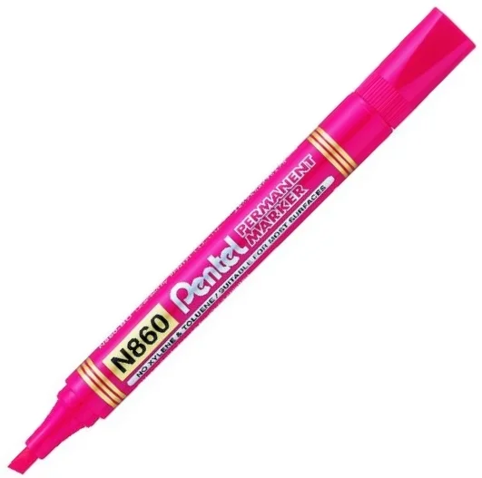 PENTEL PERMANENT MARKÖR N860 KESİK UÇ KIRMIZI Y N860-B