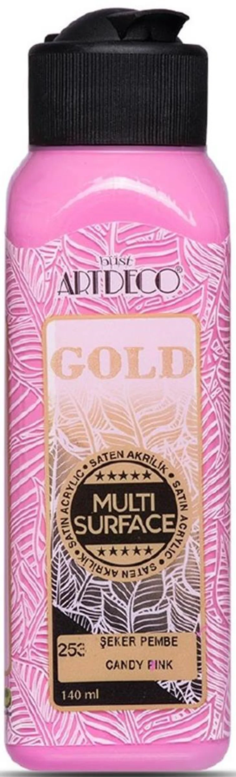 ARTDECO AKRİLİK BOYA GOLD MULTI-SURFACE 140 ML ŞEKER PEMBE Y-G70R-253