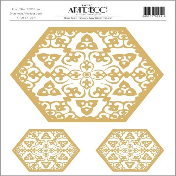 ARTDECO KOLAY TRANSFER SİMLİ 25x35 NO:4 Y-100SKT25-4