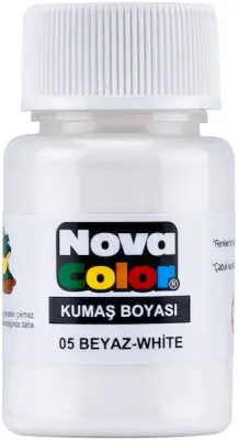 NOVA COLOR KUMAŞ BOYASI ŞİŞE 35 CC BEYAZ NC-163 (Best)