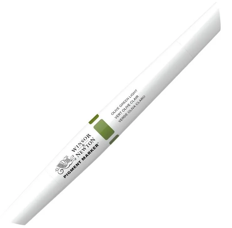 W&amp;N PIGMENT MARKER OLIVE GREEN LIGHT 085 WN-0202085