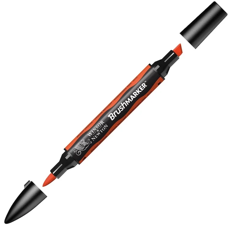 W&amp;N PROMARKER BRUSH KALEM BRIGHT ORANGE 051 WN-0204051