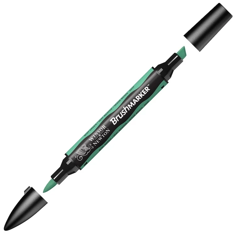 W&amp;N PROMARKER BRUSH KALEM MINT GREEN 223 WN-0204223