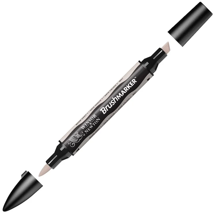 W&amp;N PROMARKER BRUSH KALEM WARM GREY 1 134 WN-0204134