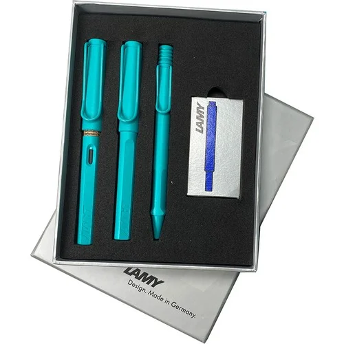 LAMY DOLMA+ROLLER+VERSATİL KALEM SET SAFARI AQUAMARINE TB3-21ADRV